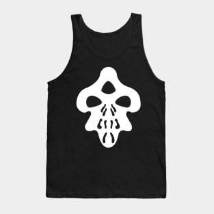 AtSaB Alien Skull White Tank Top